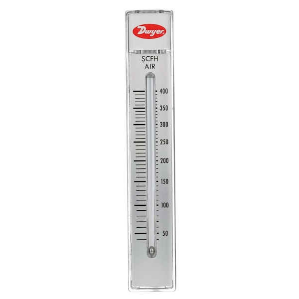 Flowmeter, range 40-400 SCFH air.